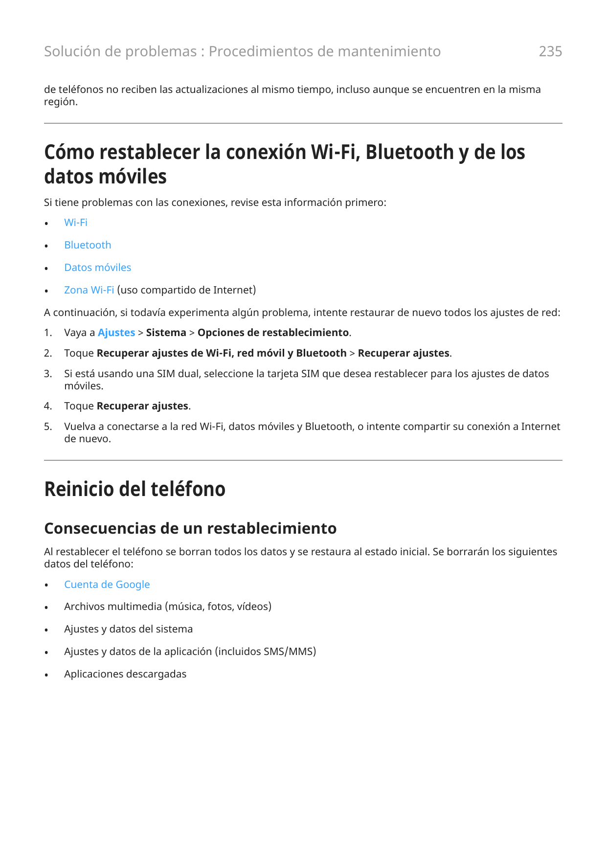 Solución de problemas : Procedimientos de mantenimiento235de teléfonos no reciben las actualizaciones al mismo tiempo, incluso a