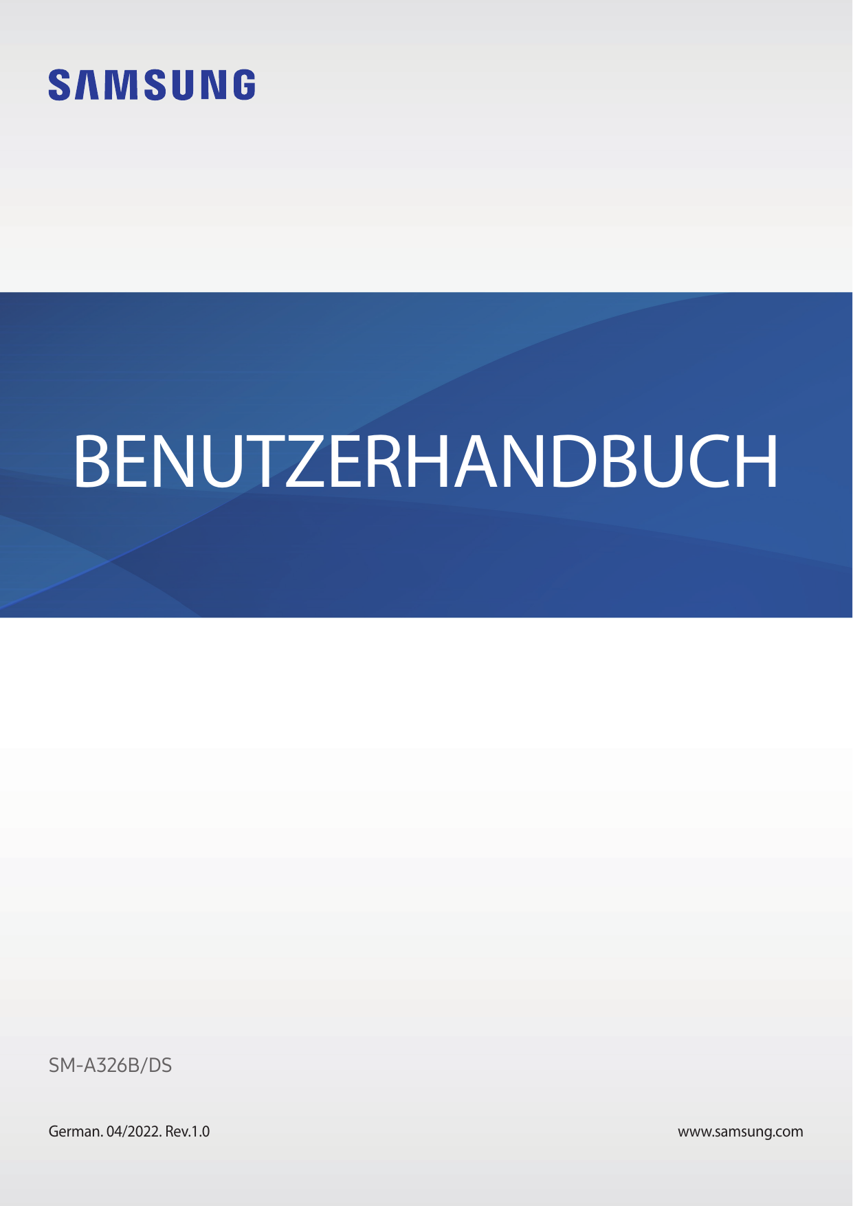 BENUTZERHANDBUCHSM-A326B/DSGerman. 04/2022. Rev.1.0www.samsung.com